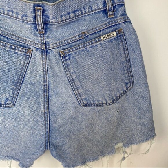 Vintage Bill‎ Blass High-Waist Distress Shorts size 10 - Picture 9 of 11